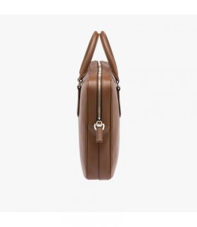 Prada 2VE023 Leather Briefcase In Brown