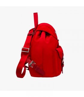 Prada 1BZ677 Nylon Backpack In Red