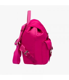 Prada 1BZ677 Nylon Backpack In Rose