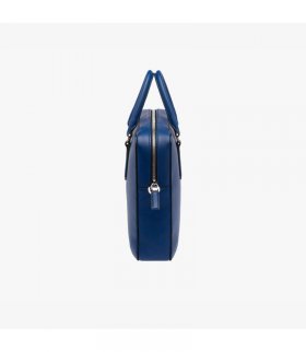 Prada 2VE023 Leather Briefcase In Blue